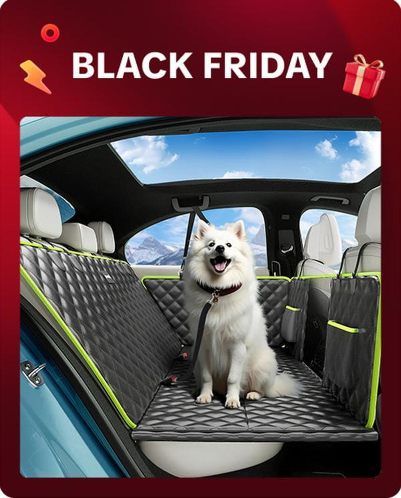 Dog Car Seat Cover for Back Seat,Upgraded Sofa Leather, Hard PVC Panels Bottom,Foldable in the Car,Tiktokshopblackfriday