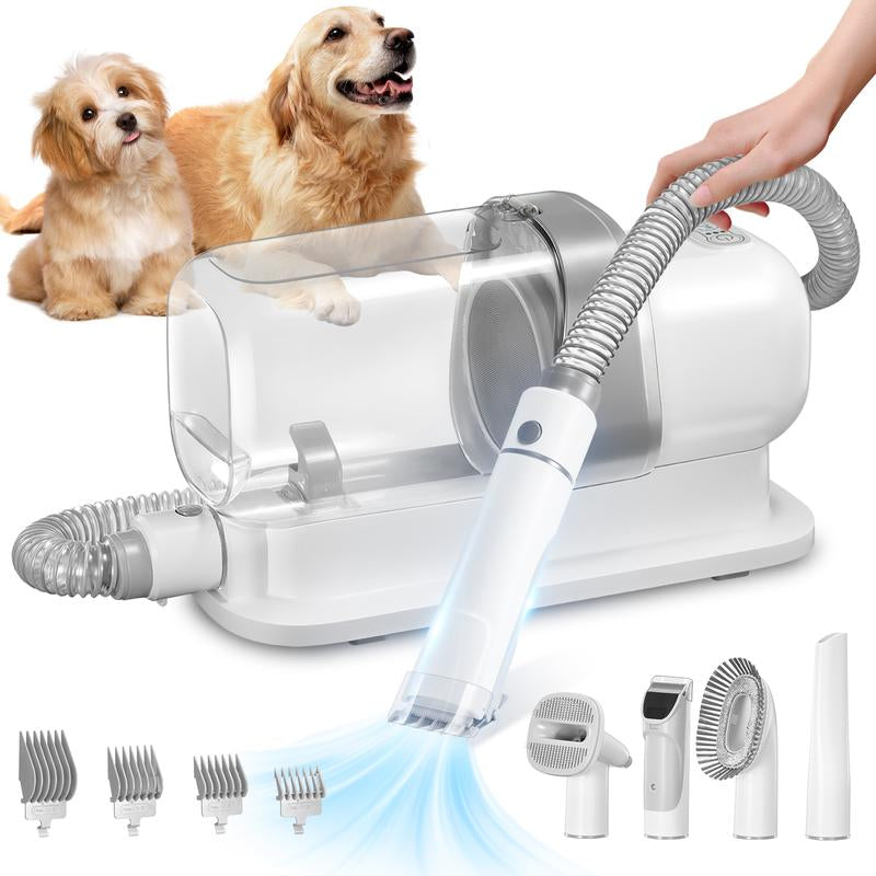 Multi-Suction Pet Grooming Kit, 2.3L, with Pet Grooming Tools for Shedding Pet Hair, New Upgrade