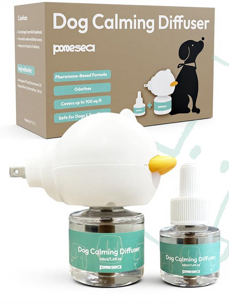 Dog Calming Diffuser Plug-In (1–3 Pack) – Stops Stress Peeing, Barking & Anxiety, Safe Pheromone Formula for Dogs
