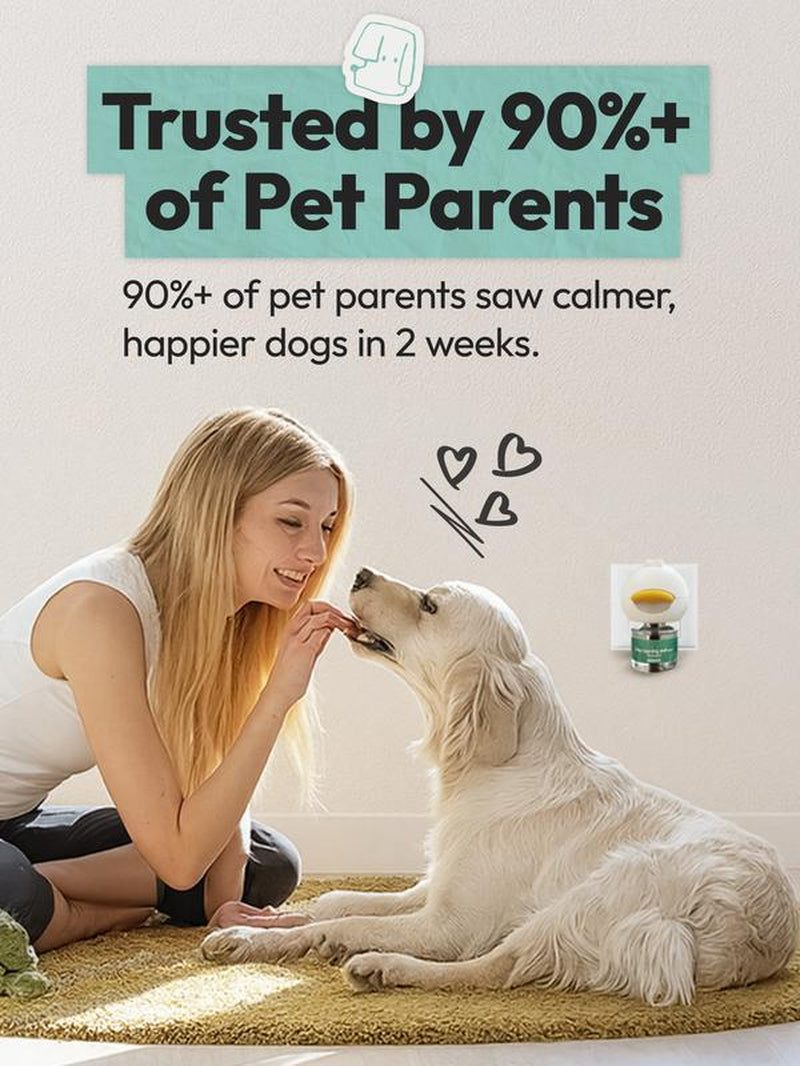 Dog Calming Diffuser Plug-In (1–3 Pack) – Stops Stress Peeing, Barking & Anxiety, Safe Pheromone Formula for Dogs